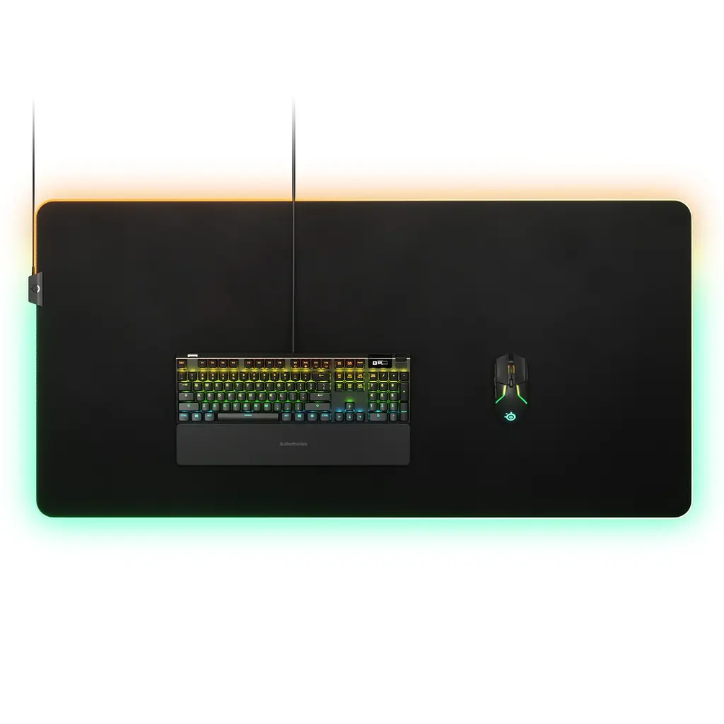 Гральна поверхня SteelSeries QcK Prism Cloth 3XL ETAIL RGB 1200x590x4мм - фото 3