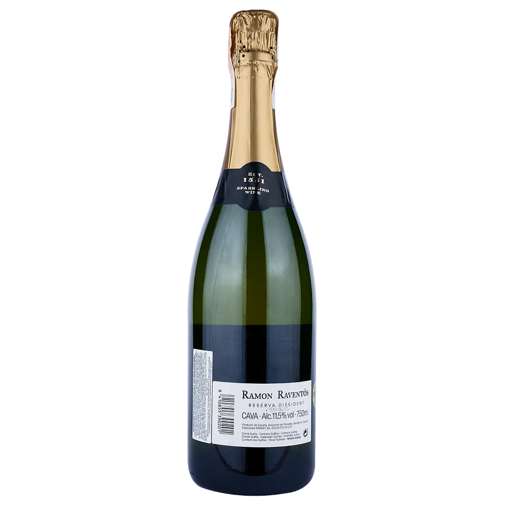 Ігристе вино Ramon Raventos Brut Dissident Reserva Cava DO, біле, брют, 0,75 - фото 2