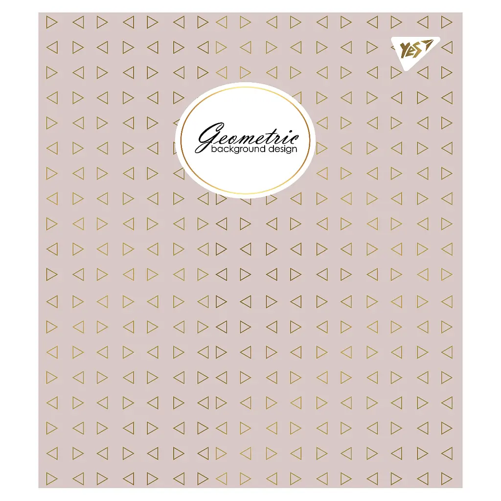 Набор тетрадей Yes Geometric Pantone Gold А5 в клетку 18 листов 10 шт. (766819) - фото 4