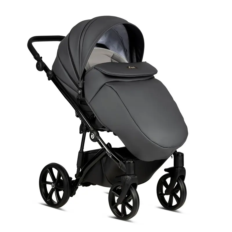 Коляска універсальна Tutis Viva 4 2 в 1 Leather Shadow grey - фото 3