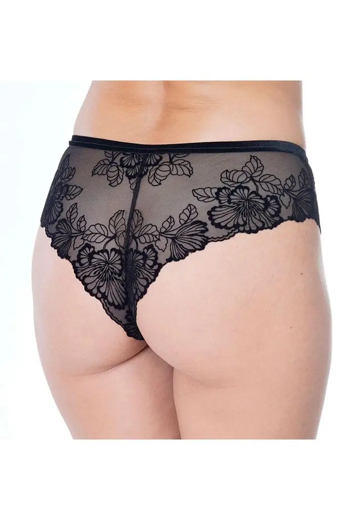 Жіночі трусики Effetto VIOLETTA Lingerie 016 25 02 чорні 44/XL - фото 2