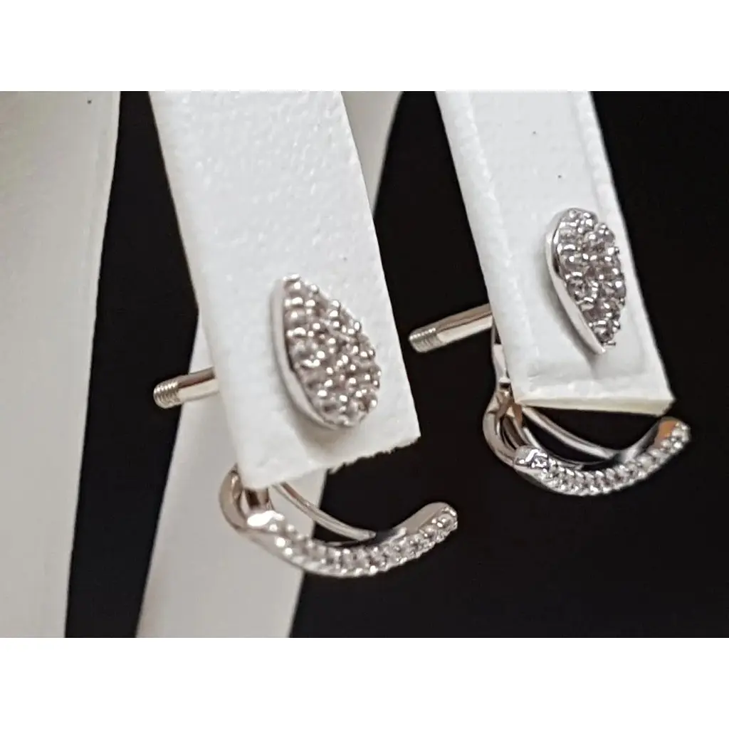 Серебряные серьги Qvaliz с фианитами. 902-00980 - фото 2