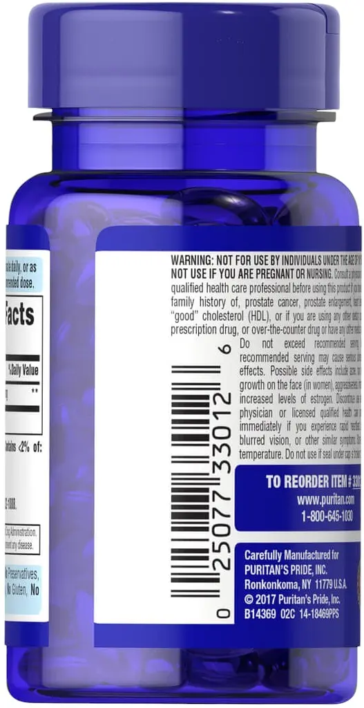 Дегидроэпиандростерон Puritan's Pride DHEA 100 mg healthy aging formula 60 капсул - фото 3