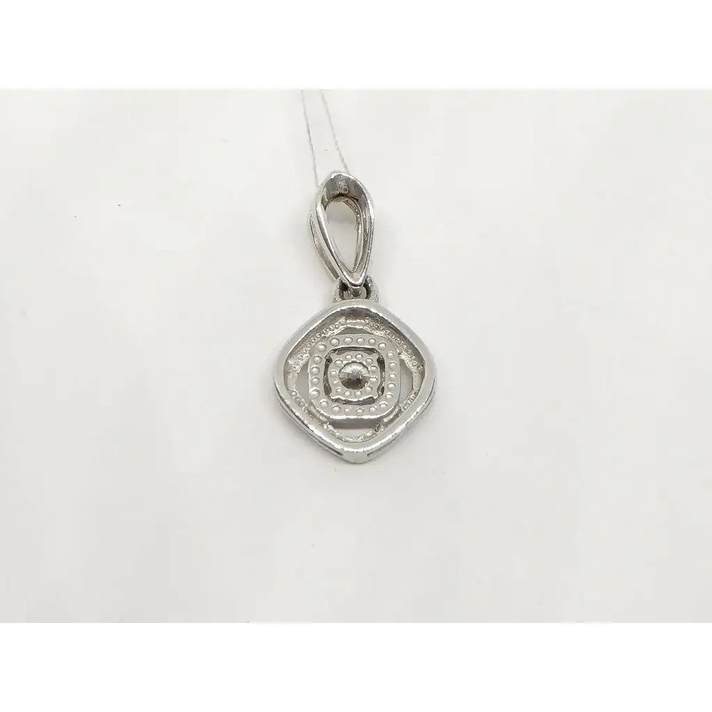 Срібна підвіска Лазурит з фіанітом. 39045Р - фото 3