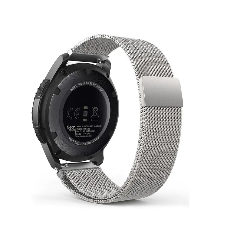 Комплект Tamister для годинника Xiaomi Watch S3 сріблястий (чохол + металевий ремінець 22 мм) - фото 8