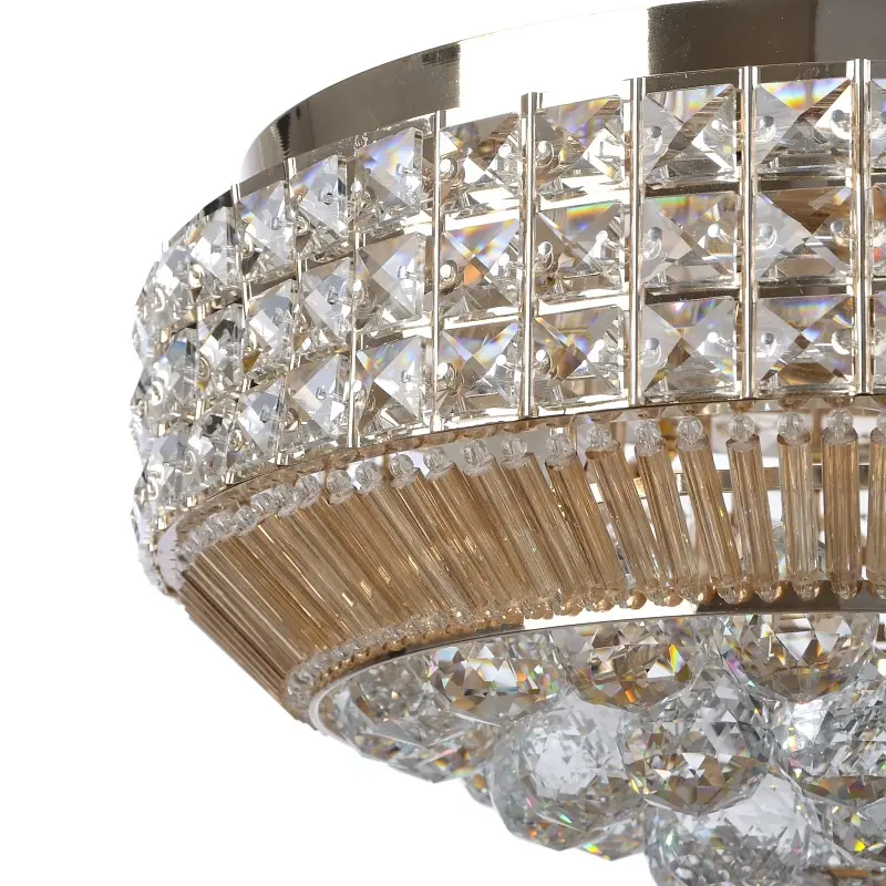 Люстра Brille потолочная торт с подсветкой LED E14 40W Glass (BCL-615C/3) - фото 2