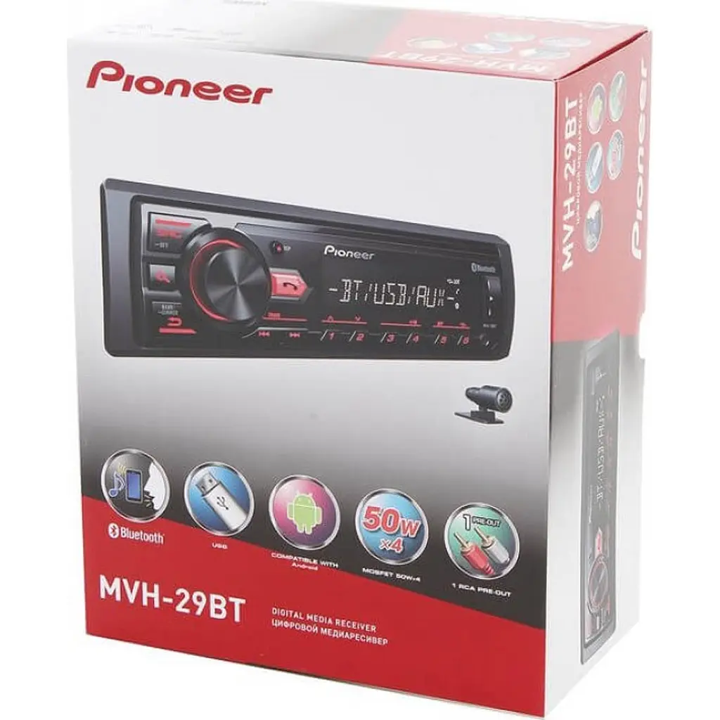 Автомагнитола Pioneer MVH-29BT [85536] - фото 4