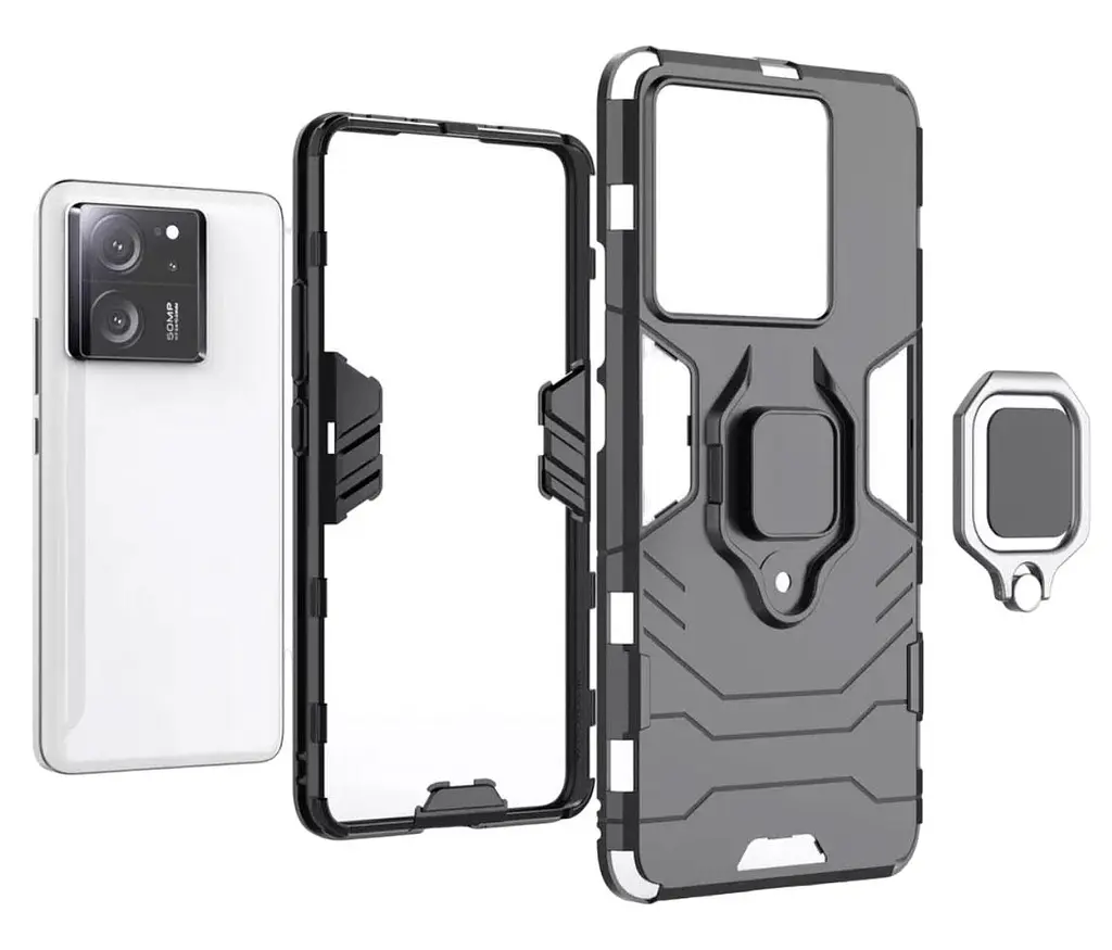 Чохол бампер Primolux Ring Armor для Xiaomi 13T / Xiaomi 13T Pro / Xiaomi Redmi K60 Ultra Black - фото 4