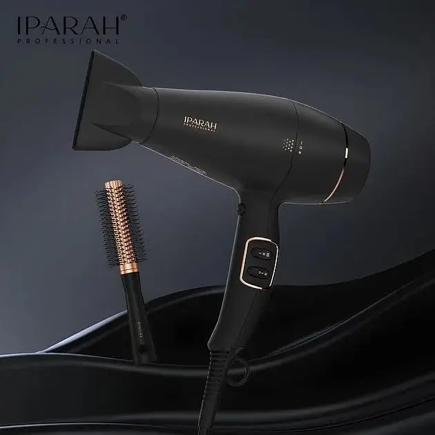 Фен для волосся Iparah P-350 з дифузором та концентратором 2200 Вт Чорний  - фото 5