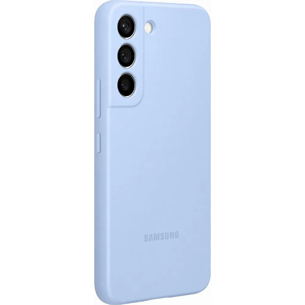 Оригінальний силіконовий чохол Silicone Cover для Samsung Galaxy S22 (S901) EF-PS901TLEGRU Artic Blue - фото 6