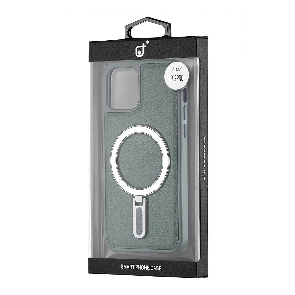 Чохол Jinduka Leather Ringo iPhone 12 Pro Green - фото 2