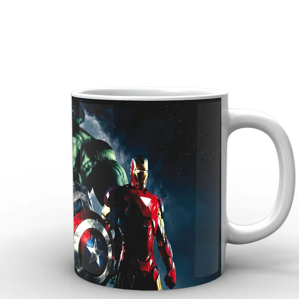 Кухоль GeekLand Залізна Людина Iron Man Captain America and Iron Man IM.02.002 330 мл білий - фото 3