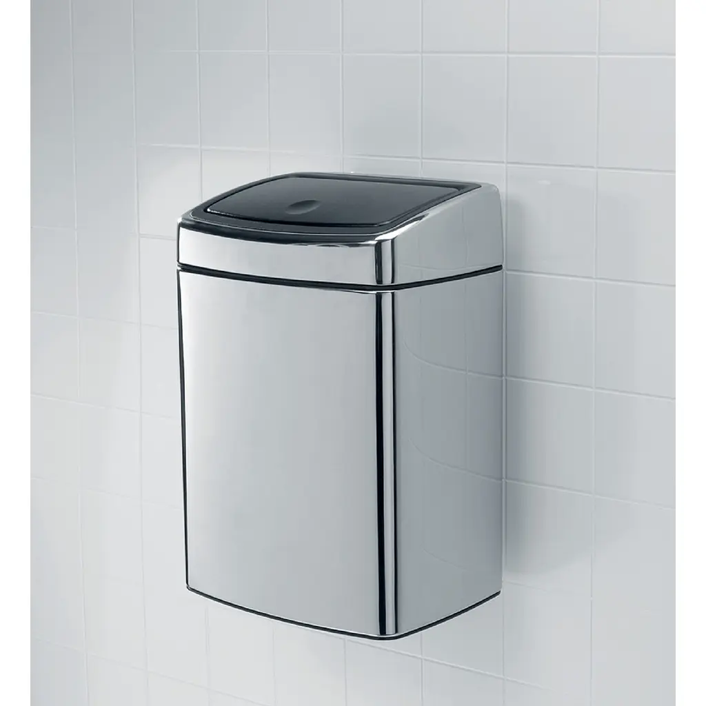 Ведро для мусора Brabantia Touch Bin полированная сталь 10 л (477201) - фото 11