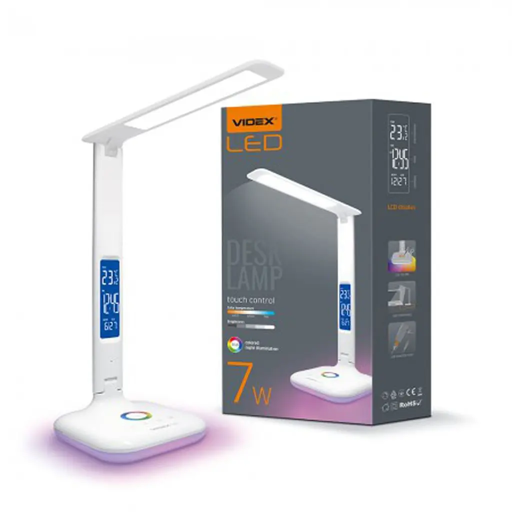 LED лампа настільна VIDEX VL-TF05W-RGB 7W 3000-5500K 220V (25052) - фото 4