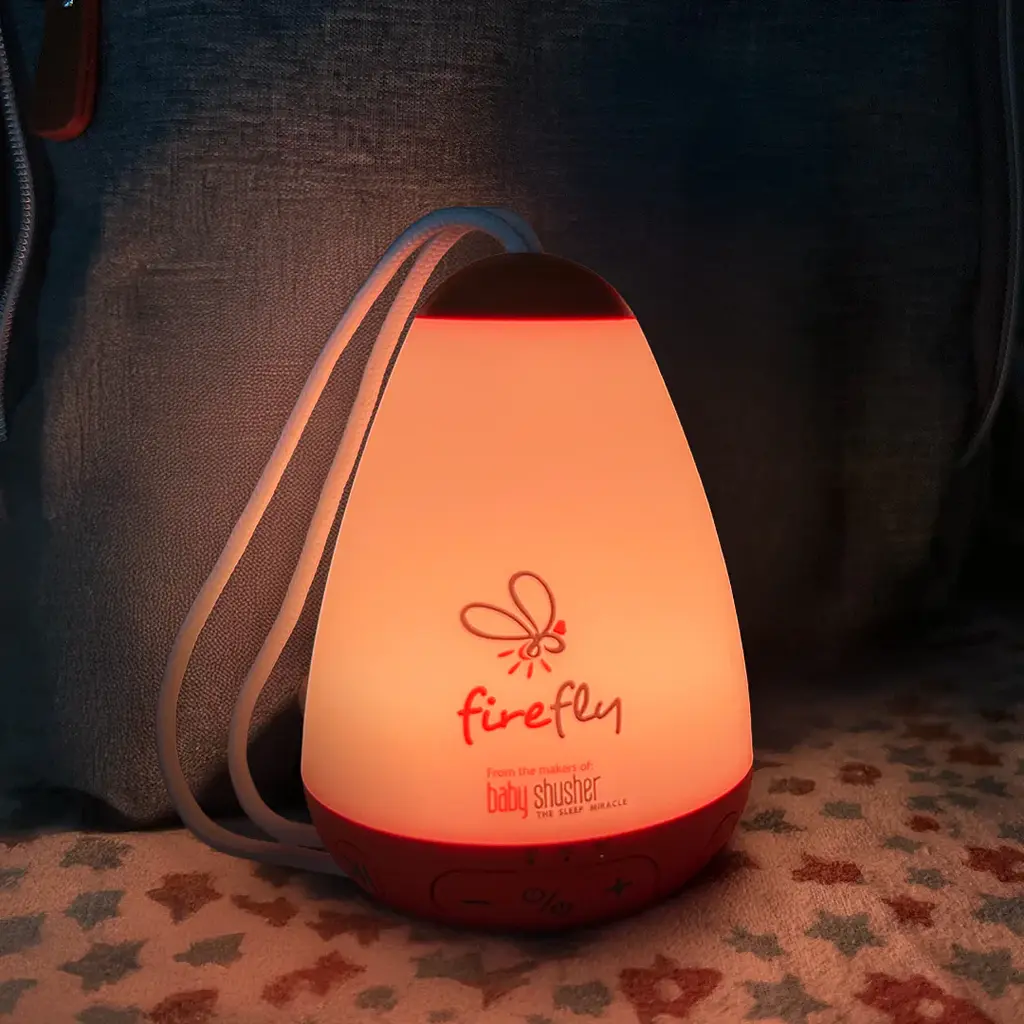 Генератор білого шуму для заспокоювання дітей та новонароджених Baby Shusher Firefly з нічником і вбудованою батареєю (1238-02) - фото 6