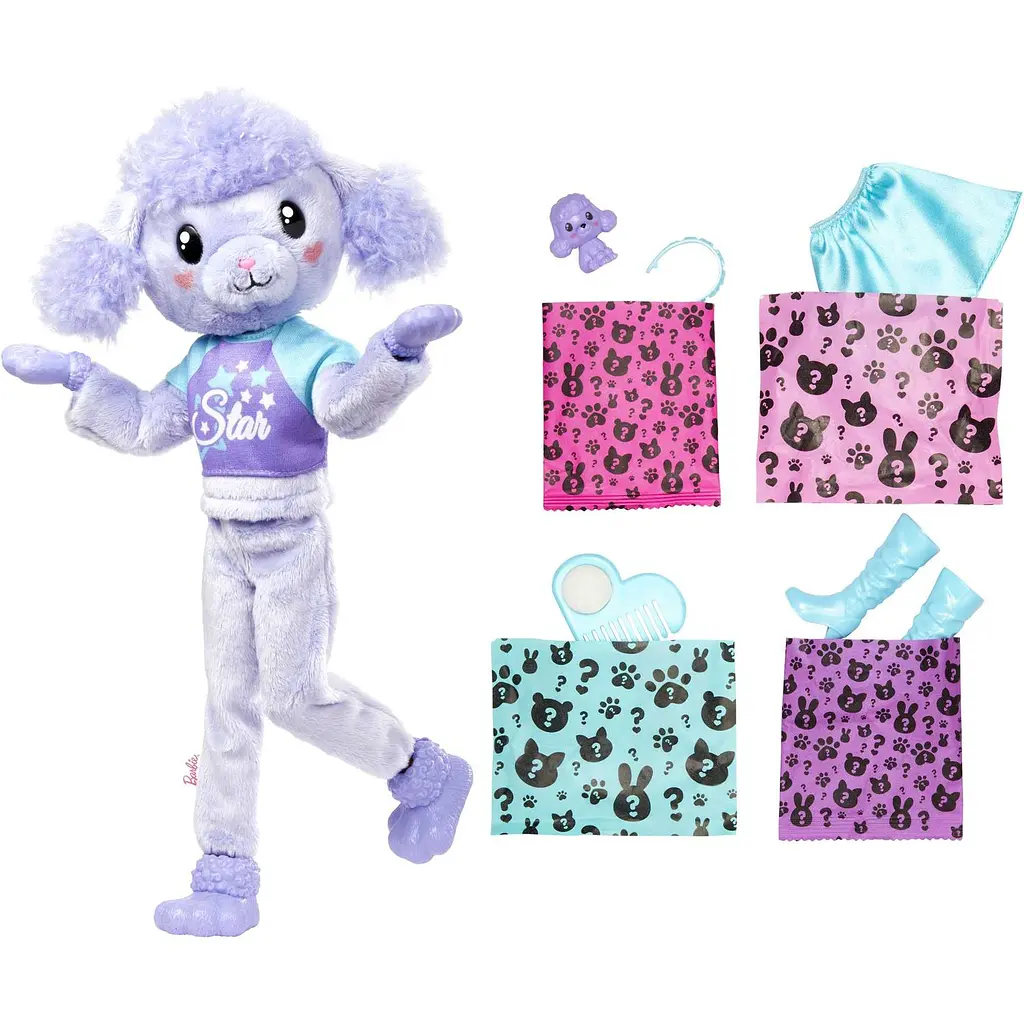 Кукла Barbie Cutie Reveal Мягкие и пушистые, в костюме пуделя (HKR05) - фото 2
