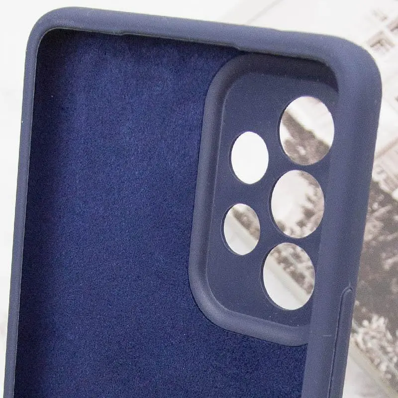 Чехол Silicone Cover Lakshmi Full Camera (AAA) для Samsung Galaxy A32 5G Темно-синий / Midnight blue - фото 7