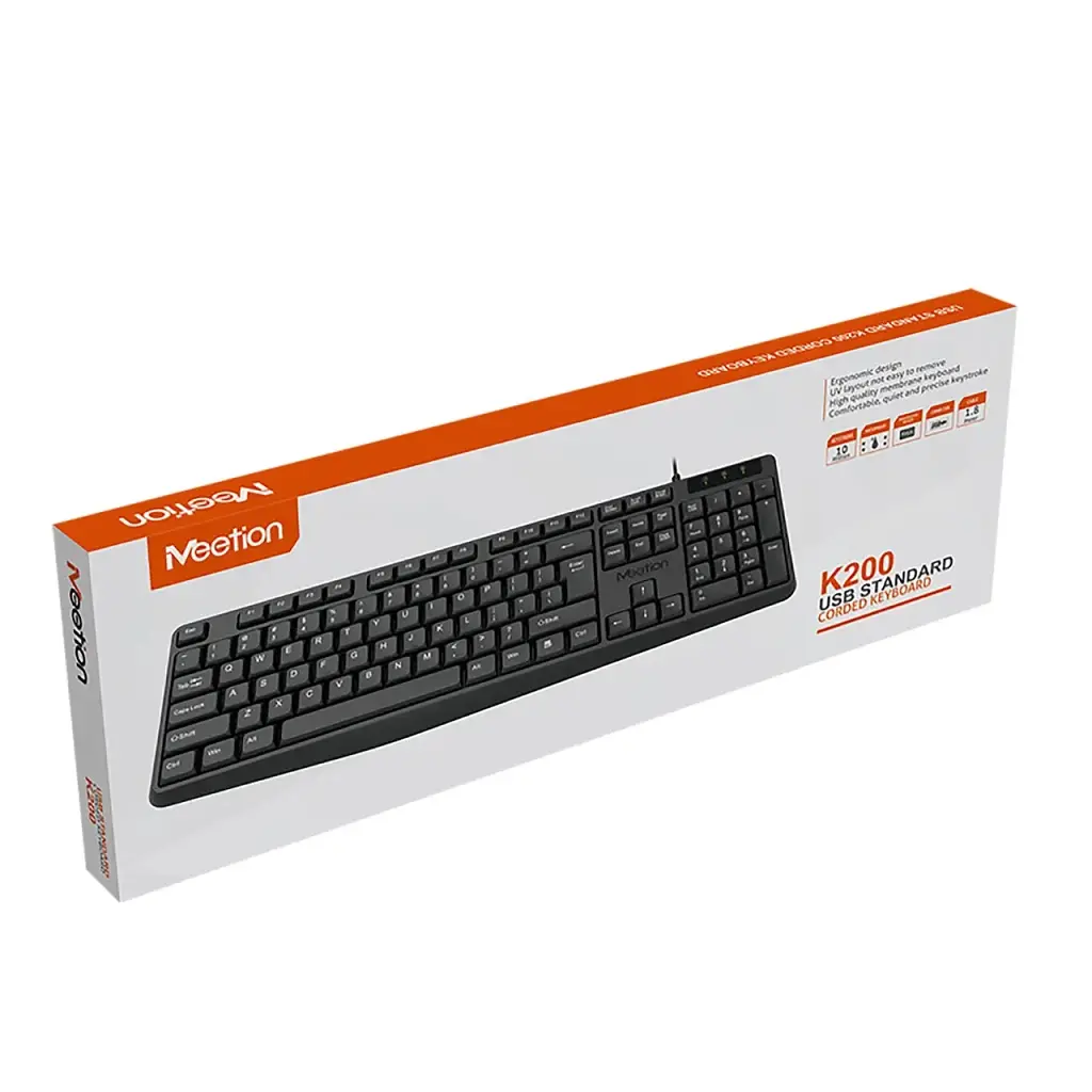 Клавіатура Meetion K200 USB UA Black (MT-K200-A-RUA) - фото 3