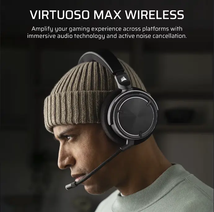 Навушники Corsair бездротова ігрова гарнітура Virtuoso Max (CA-9011372-WW) - фото 3