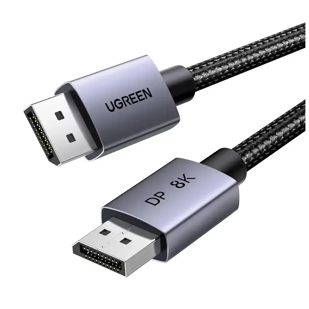 Кабель мультимедійний DisplayPort M to DisplayPort M 5.0m 8K60Hz 32.4Gbps black Ugreen (45039) - фото 2