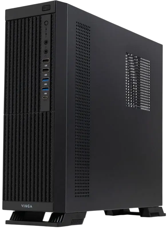 Корпус Vinga CS322B 400W Black - фото 6