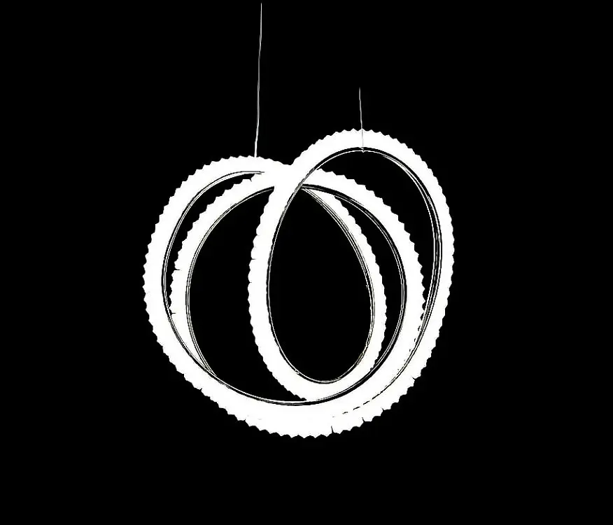 Люстра стельова LED Splendid Ray LF9805/1, 144W, золото/білий, сучасний стиль для дому - фото 2