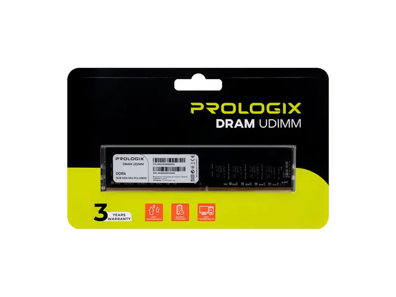 Модуль пам'яті PrologiX 16 GB DDR4 3200 MHz (PRO16GB3200D4) - фото 4