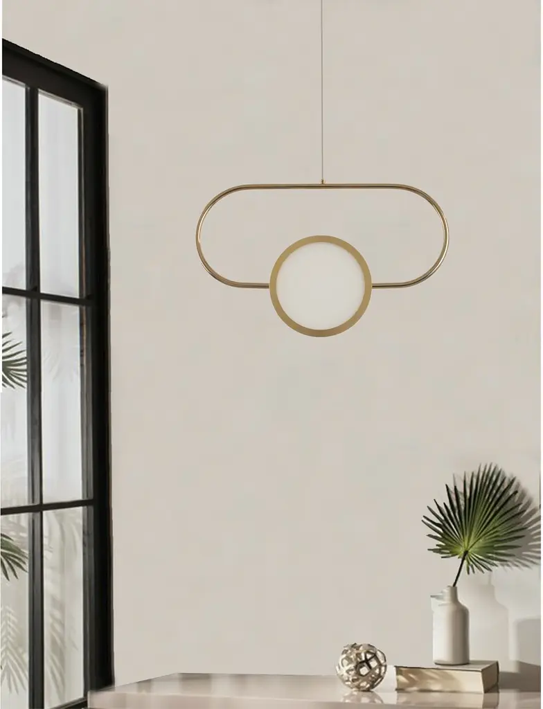 Люстра Brille подвесная лофт LED 10W NW G (BL-882S/1) - фото 9