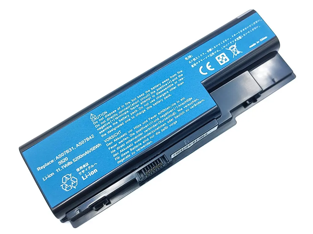 Акумулятор AS07B31 для Acer Aspire 7730, 7735, 7736, 7738, 7740 (11.1V 5200 mAh).