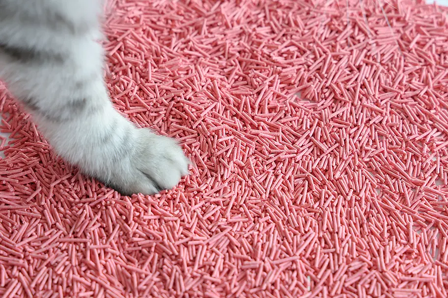Біорозкладний наповнювач для котячих туалетів UniQ PETS Cat Litter Tofu Peach 2.5 кг - фото 7