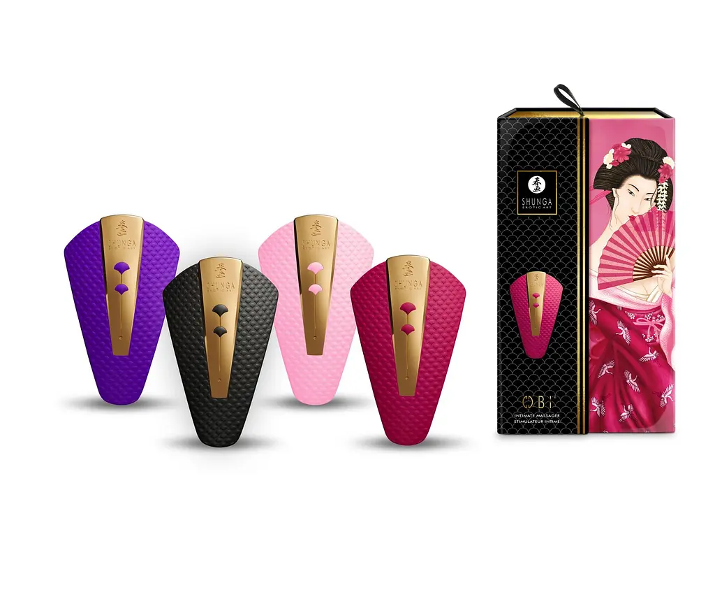 Кліторальний вібратор Shunga Obi Raspberry - фото 9