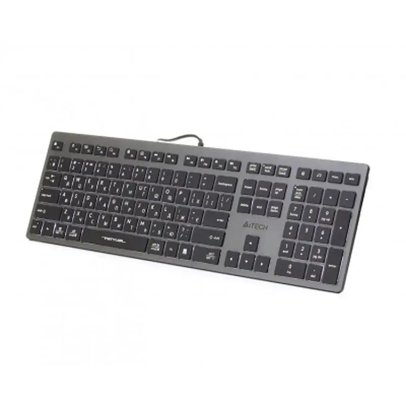 Клавіатура A4Tech FX60 USB Grey White backlit - фото 2