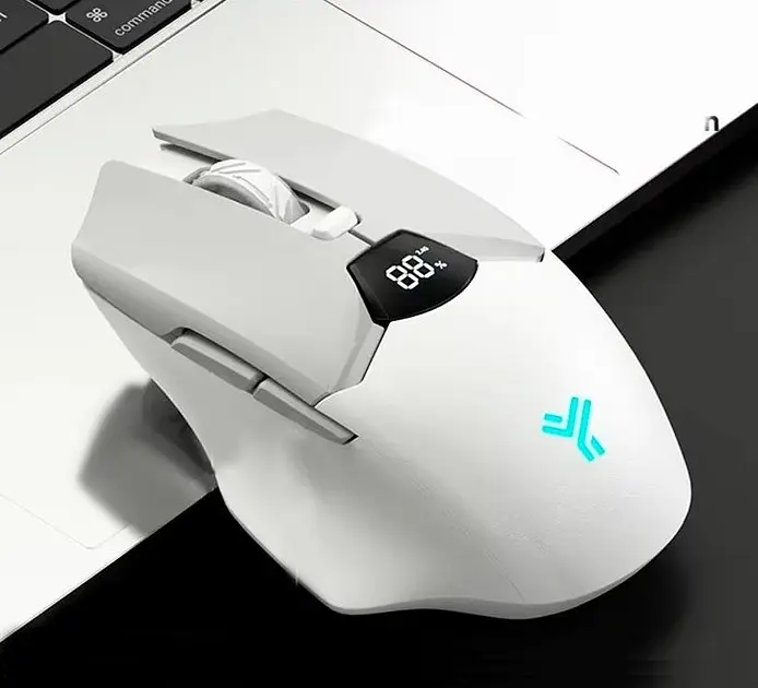 Мишка Бездротова Ігрова SX01 600 мАг Bluetooth DPI для Пк і ноутбуків Біла  - фото 4