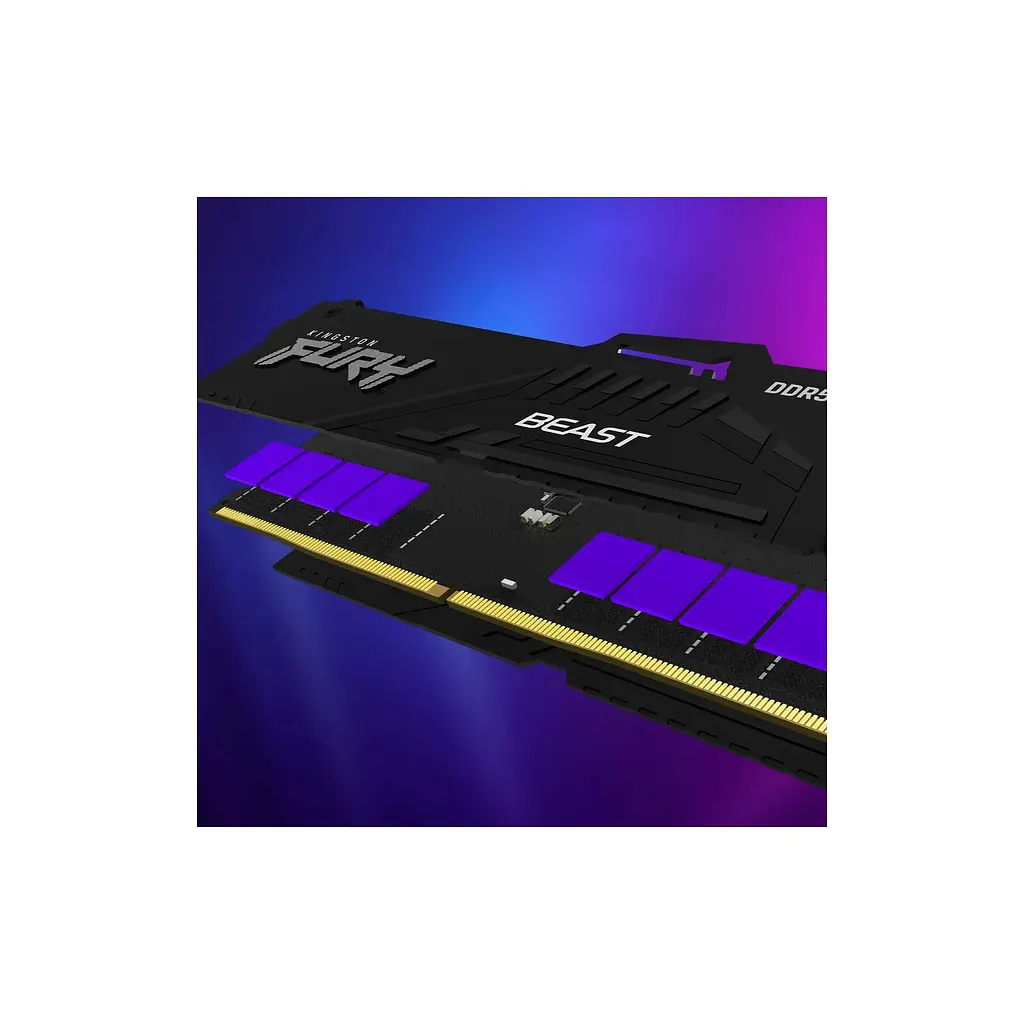 Модуль пам'яті для комп'ютера DDR5 128GB (2x64GB) 5600 MHz Beast RGB Kingston Fury (ex.HyperX) (KF556C40BBAK2-128) - фото 10