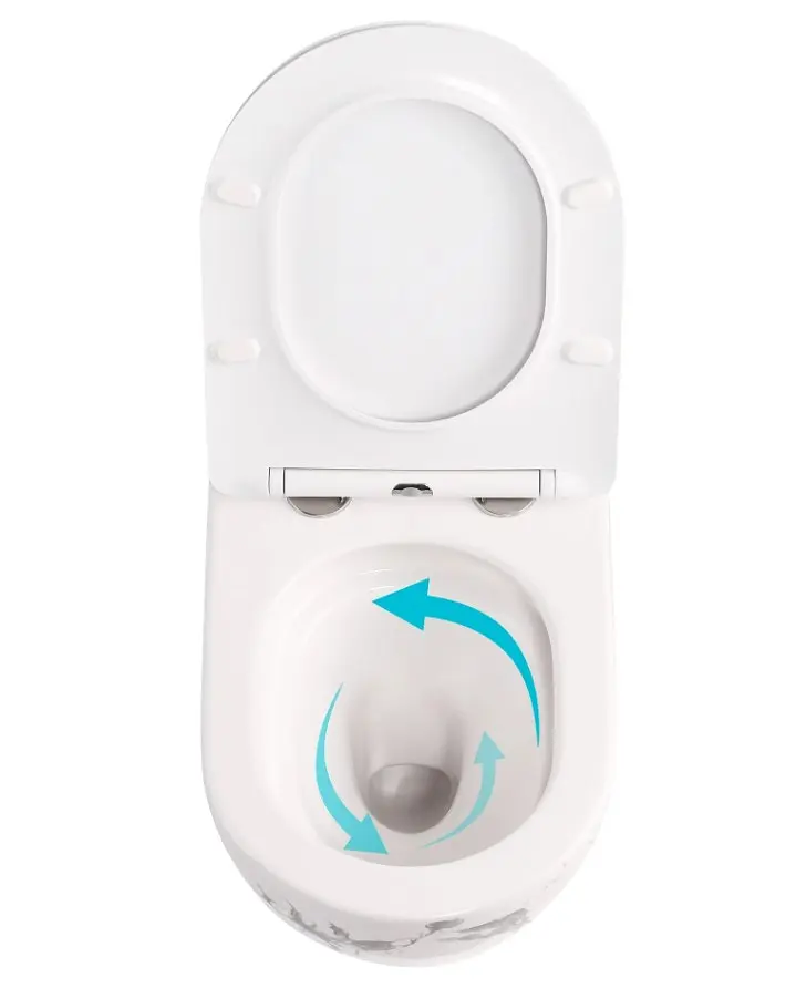 Унітаз підвісний Qtap Robin Ultra Quiet, з сидінням Slim Duroplast/ Soft-close/ Quick relase QT13332381АSMR - фото 5