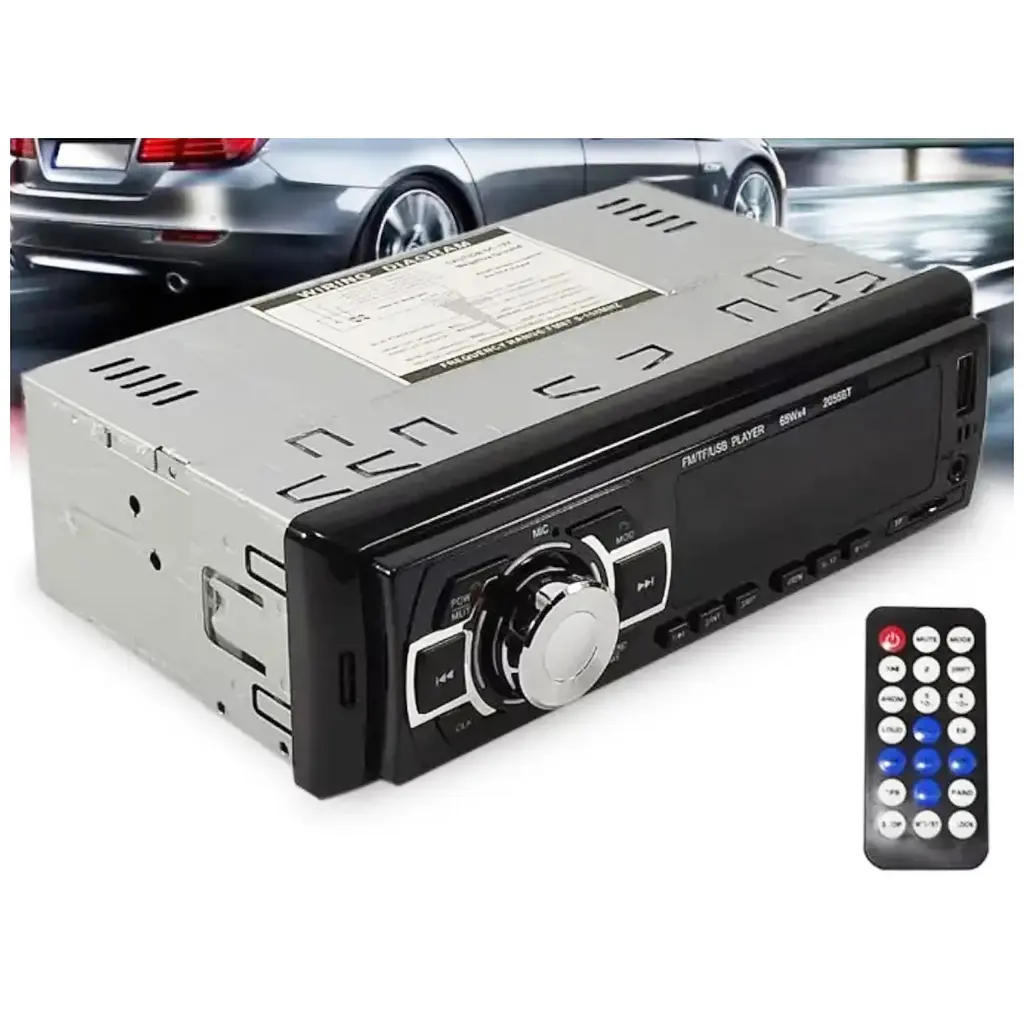 Автомагнітола RGB Technology MP3 2055BT ISO+BT автомобільна магнітола чорна - фото 3