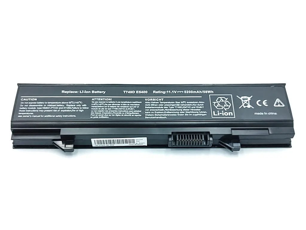 Акумулятор для ноутбука Dell RM668 Latitude E5400, E5500, E5410, E5510, KM742 (PX644H) (11.1V 5200 mAh). - фото 2