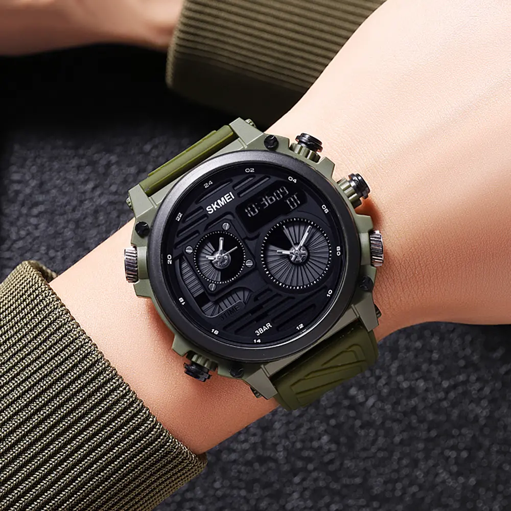 Наручные часы мужские 2202PAG Army Green Skmei acs0030150 - фото 5