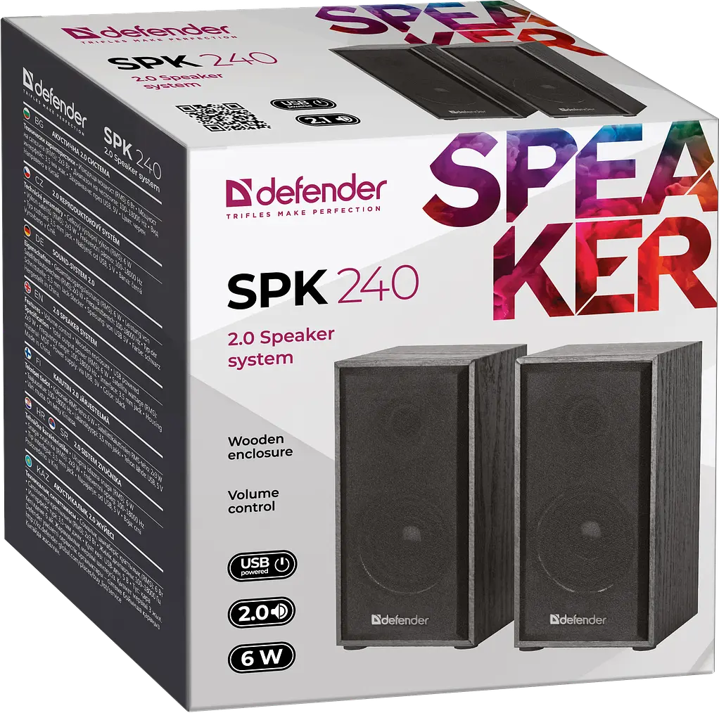 Акустична система DEFENDER SPK-240 black - фото 6