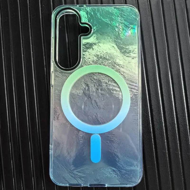Чохол TPU Shiny Mountain (MagFit) для Samsung Galaxy S26 Green / Blue - фото 4