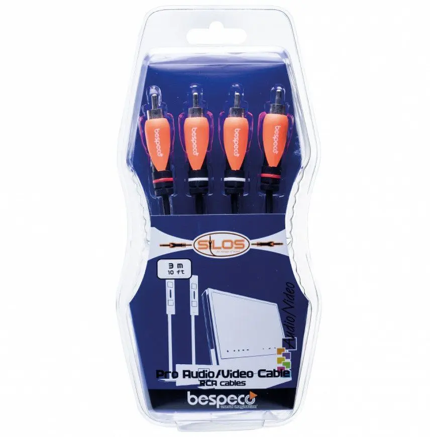 Коммутационный кабель 2xRCA — 2xRCA BESPECO SL2R-300 3м - фото 2