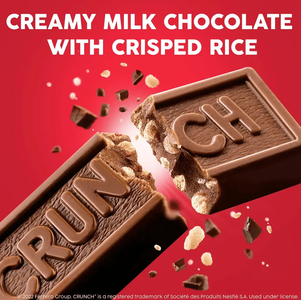 Шоколадні батончики Crunch Milk Chocolate and Crisped Rice Fun Size 283 г - фото 3