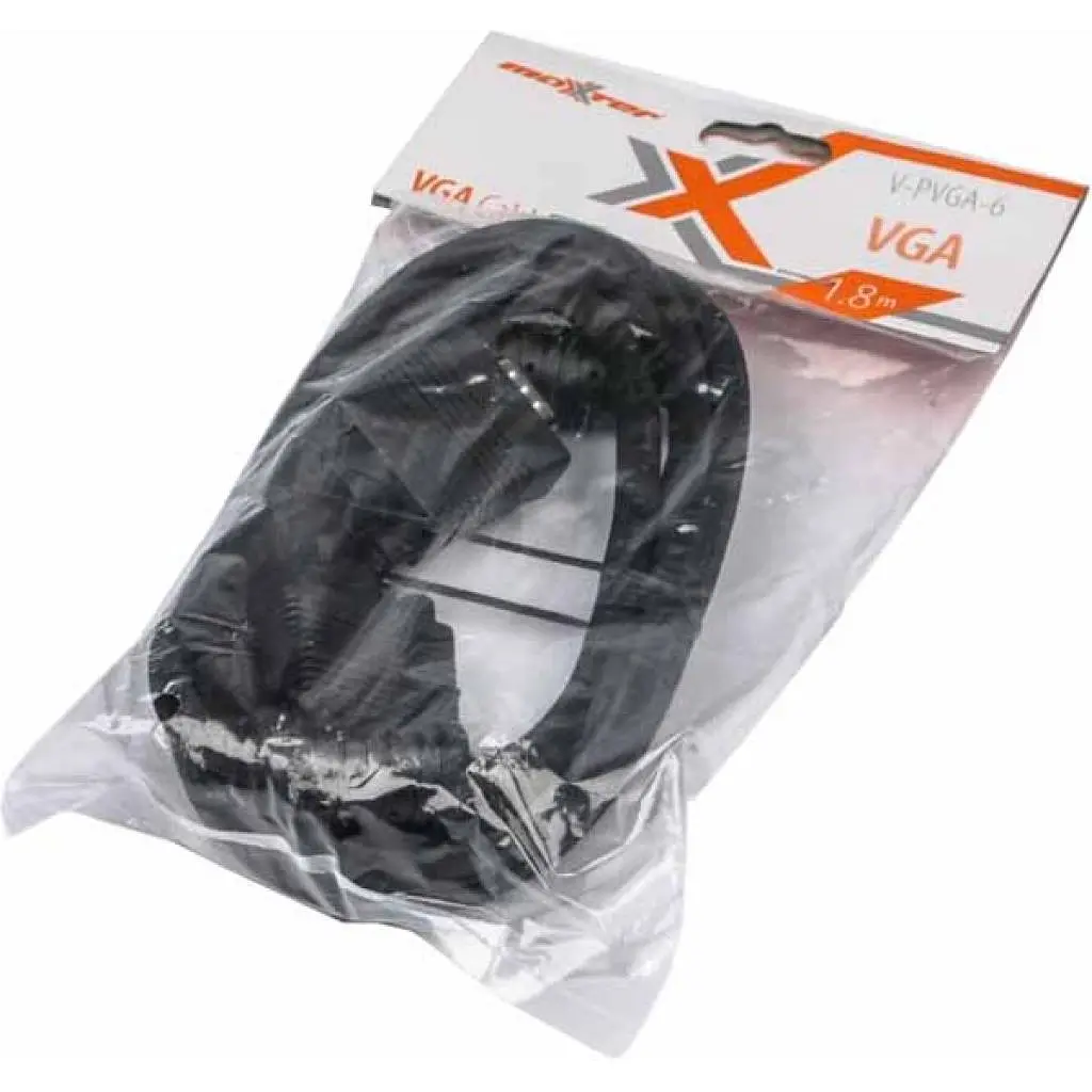 Кабель мультимедійний VGA M to VGA M 1.8m Maxxter (V-PVGA-6) - фото 2