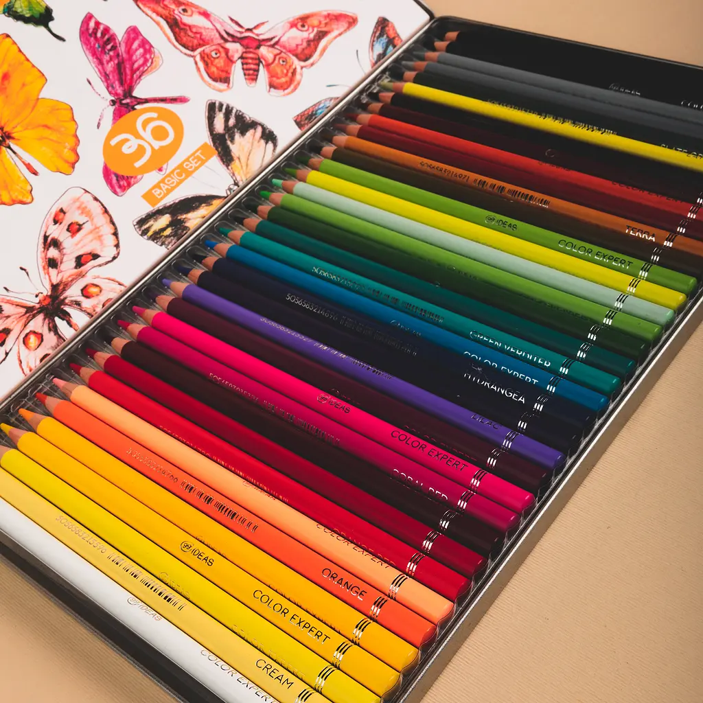 Набір олівців кольорових 99IDEAS "Color Expert" 36 кольорів, Basic Set, металева коробка, 99CE-36BAS - фото 5