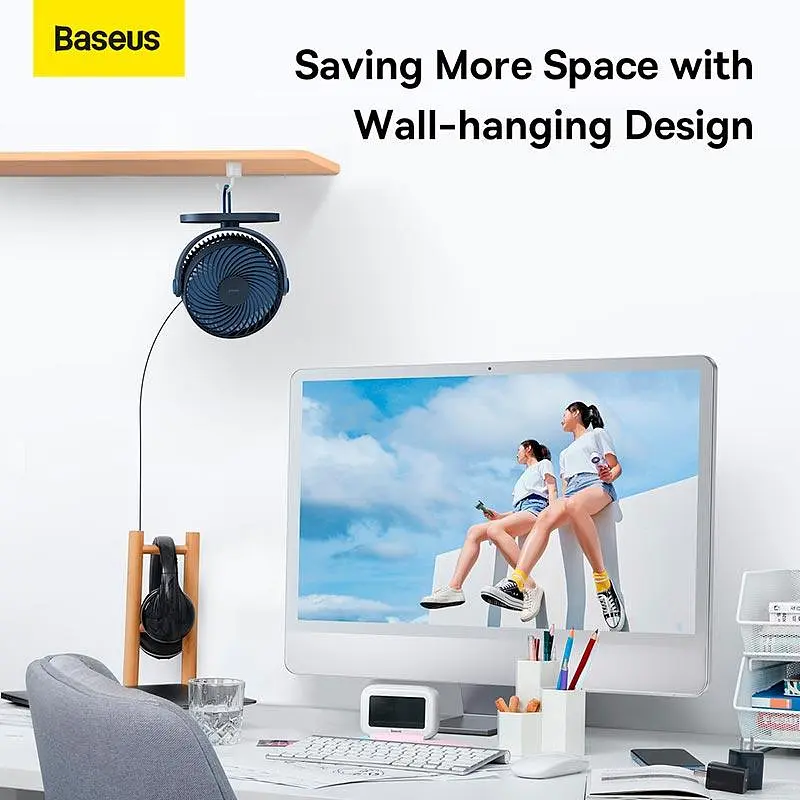 Вентилятор Baseus USB переносний Serenity Desktop Fan 3 W (ACYY000002) - фото 5