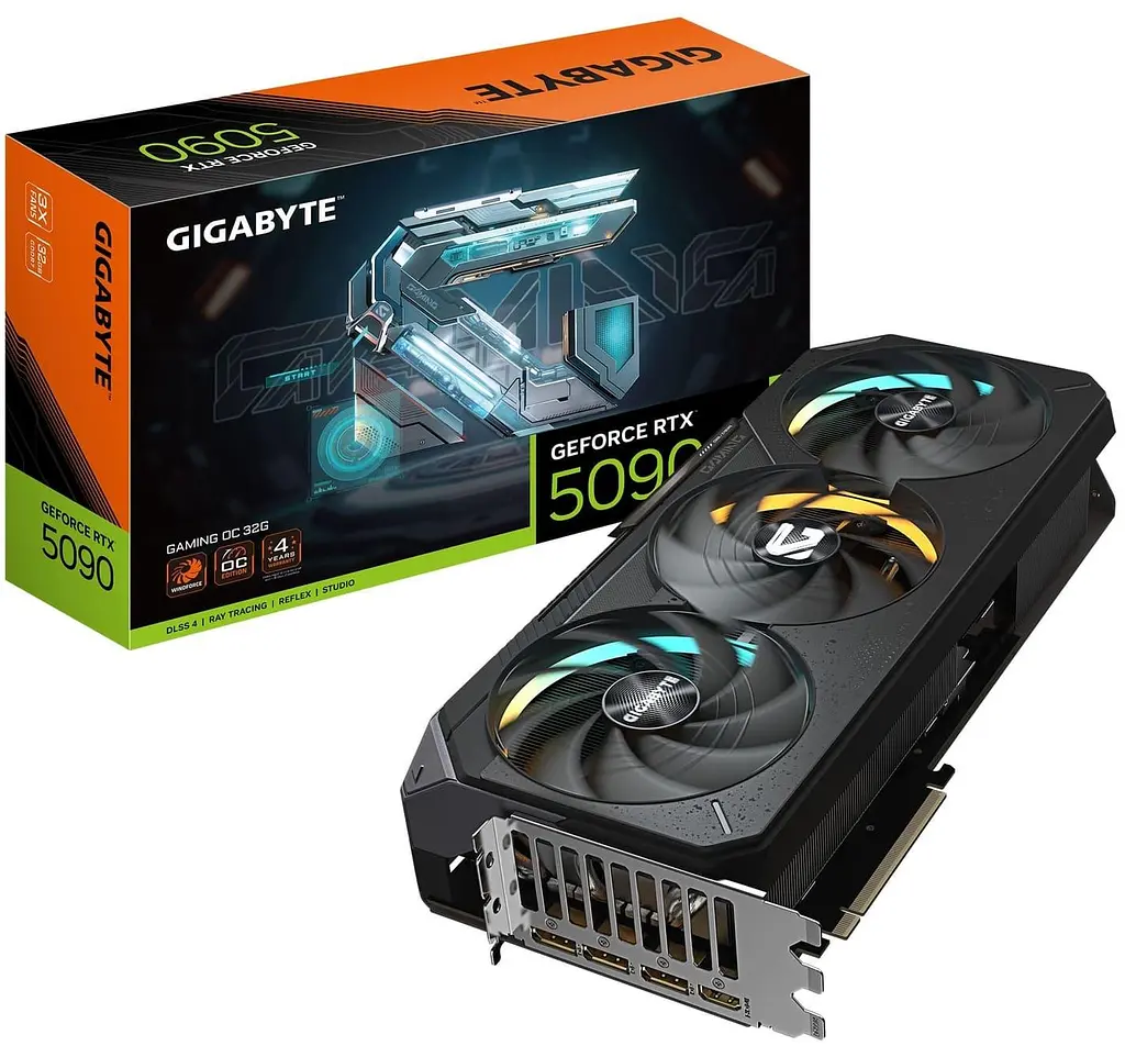 Видеокарта Gigabyte RTX 5090 32GB GAMING OC (GV-N5090GAMING OC-32GD) (GDDR7, 512 bit, PCI-E v5.0 x16) - фото 10