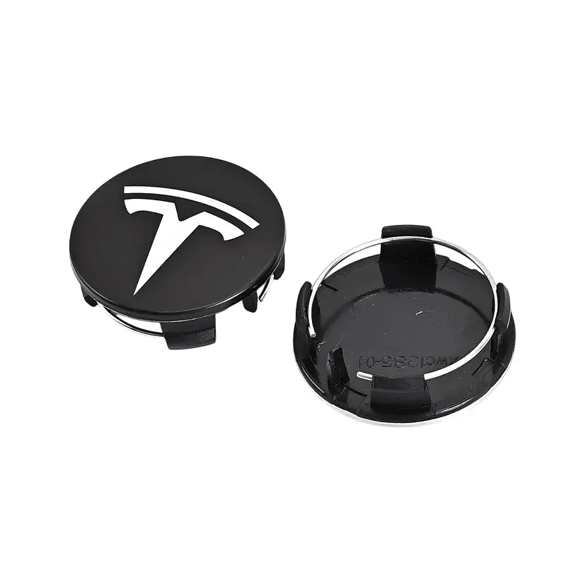 Ковпак колеса Tesla чорний білий 56 мм алюміній 1 шт OEM 600587900A (ковпачок, заглушка диска) - фото 2