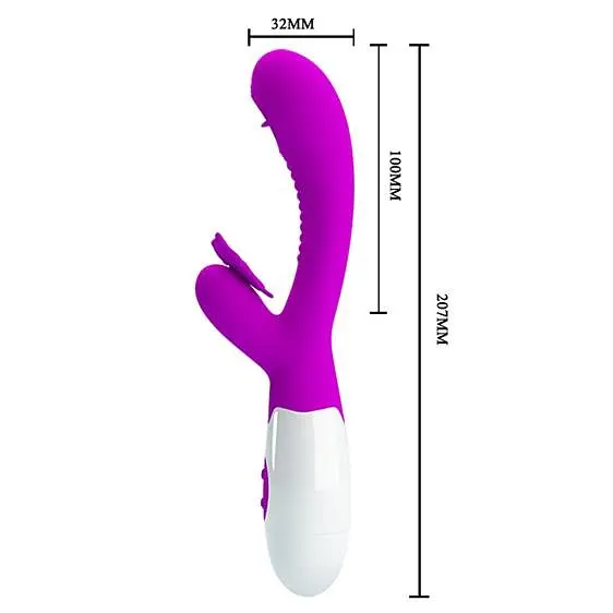 Вібратор Pretty Love Moth Clitoris Vibrator Purple - фото 5