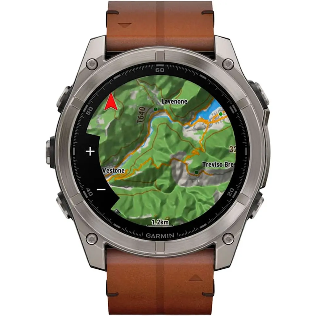 Смарт-годинник Garmin Fenix 8 AMOLED Sapphire 51mm Titanium with Chestnut Leather Band [010-02905-40] [115083] - фото 8