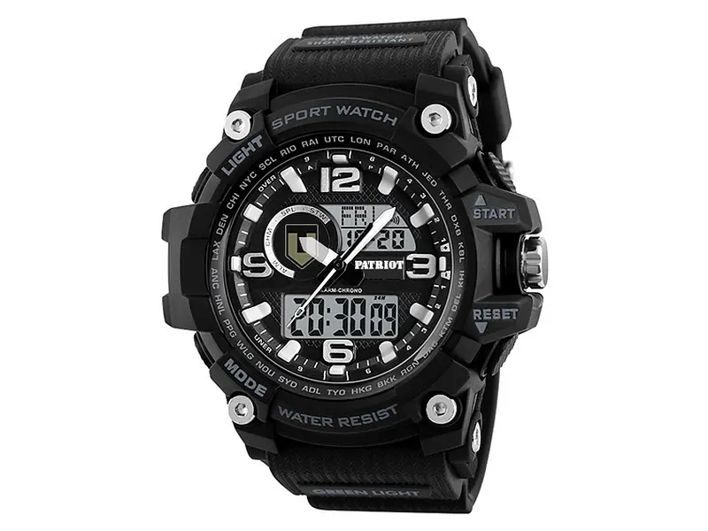 Чоловічий наручний годинник 012BKTRO ТРО Чорні + Коробка. Patriot acs0031000 - фото 3